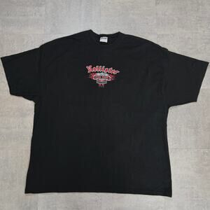 Hanes Bike Rally Hollister 90s Y2K Mens Tshirt 3XL Black Harley Motorcycle 2003